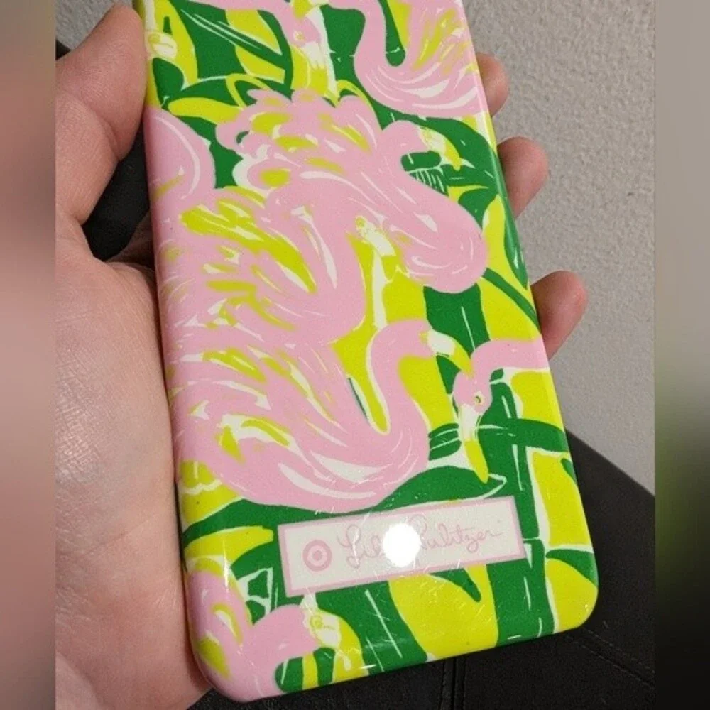 New LILLY PULITZER Fan Dance Flamingo Phone Case iPhone 6+